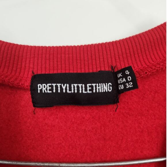 Pretty Little Thing Chicago Illinois Oversized Sweater Womens Size 0 - Picture 3 of 4